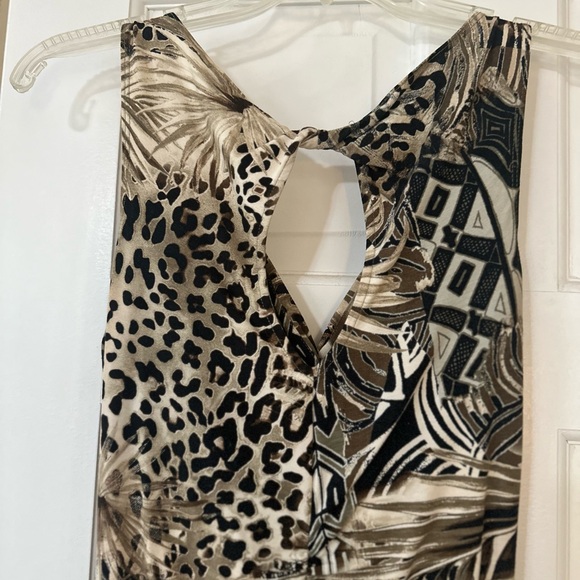 CACHE TROPICAL-ANIMAL PRINT SLEEVELESS SHIRT - Picture 6 of 7
